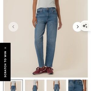 Kut from the Kloth Relaxed Boyfriend Jeans in Blue